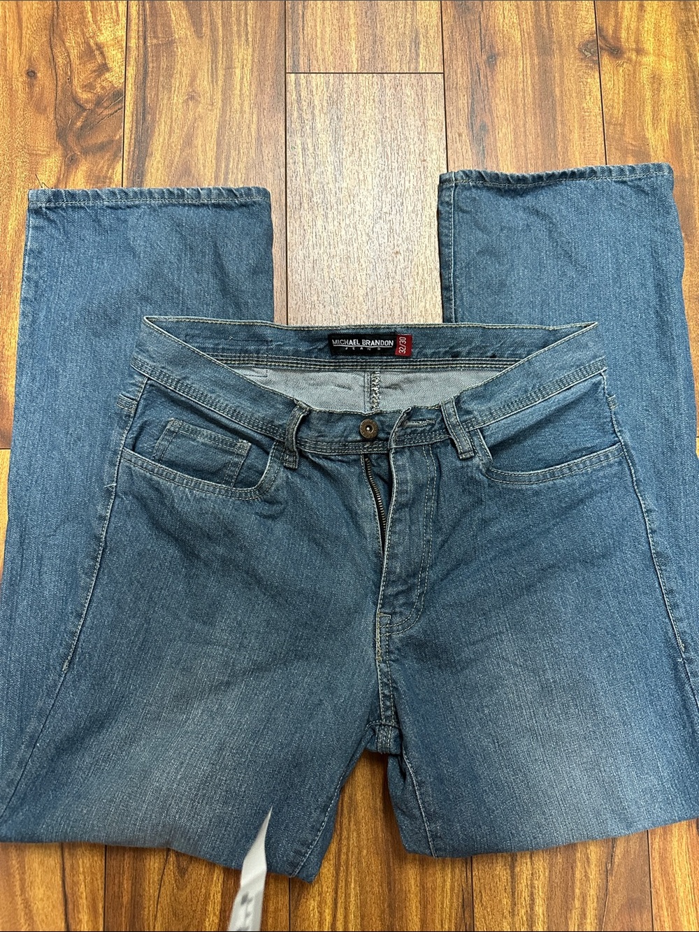 Michael Brandon Relaxed Fit Denim wide leg jean 30 x 32